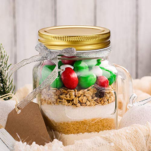 Chuangdi 30 Packs Mason Jar Lids Bulk Regular Mouth Canning Lids Leak Proof Secure Mason Storage Solid Caps(Gold,Steel) - color: Gold