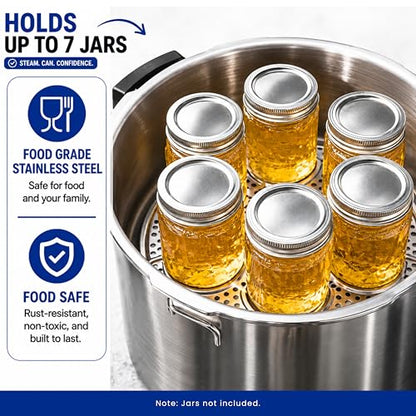 Supa Ant 10.8in Canning Rack for Pressure Canner (3pcs) - Stainless Steel, Stackable & Heavy-Duty Rack with Base - Universal Fit, Compatible with Supa Ant, Presto, All American & More - style: Canning Rack