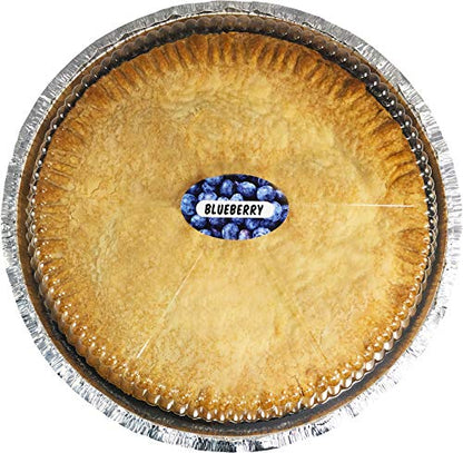 Blueberry Grocery Store Food Labels 1.25 x 2 Inch Oval Shape 500 Total Adhesive Stickers - color: Blueberry