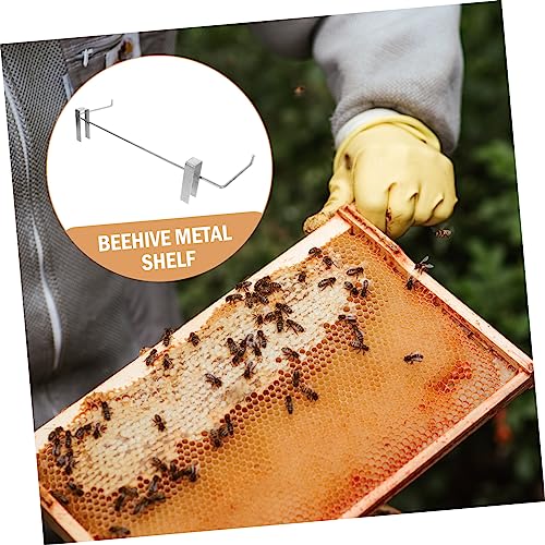 Mipcase Beekeeping Frame Holder Portable Metal Beehive Stand Adjustable Height for Easy Hive Maintenance Beekeeper Tool for Storing Frames