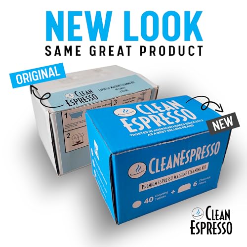 CleanEspresso - Designed For Breville Cleaning Kit - 40 Cleaning Tablets and 6 Water Filters for Breville Espresso Machines - 2g Espresso Machine Tablets