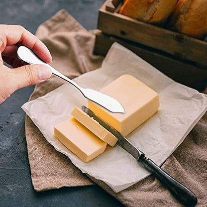 8pcs Stainless Steel Butter Knife, Cheese/Butter Spreaders, Breakfast Spreads Knives,Cheese and Condiments - color: 8pcs
