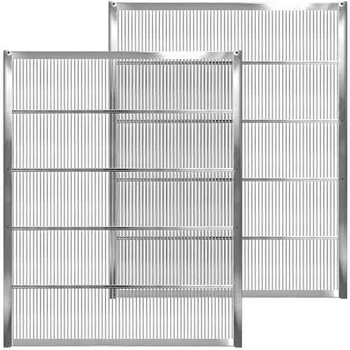 2 Pack Galvanized Metal Queen Excluder, Langstroth Standard 10 Frame Queen Excluder for Bee Hive Brood and Honey Separate Management - size: 10-Frame 2Pack