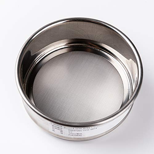 φ10×4.5cm 60 Mesh 304 Stainless Lab Sieves Economy Test Sieve 304 Stainless Steel Wire Cloth（0.28mm） - size: φ10×4.5cm 60 Mesh(0.28mm)