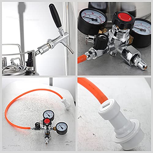 507 oz Mini Stainless Steel Beer Keg,Portable Home Dispenser System to Keep Fresh for Home Kitchen Brewing Beer,Keeps Carbonation for Craft Beer Draft and Homebrew