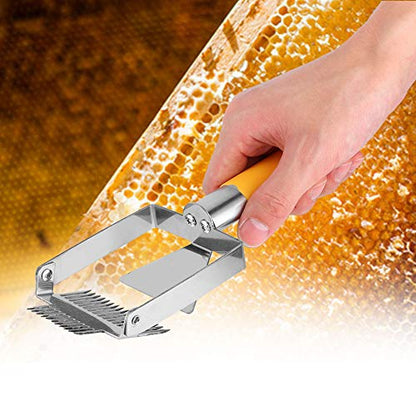 Stainless Steel Beehive Knife Scraper, Honey Uncapping Scraper, Honeycombs Honey Fork for Beekeeping Equipment