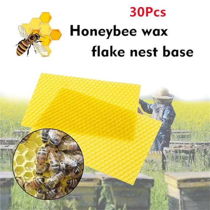 Beekeeping, 30 Honeycomb Beeswax Foundat Sheets, Beehive Wax Fe Bottom Paper, Beekeeping Tools,for Beekeepers