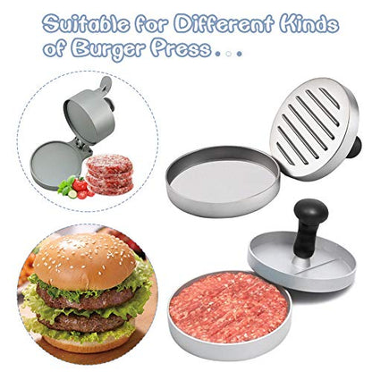 Hamburger Patty Paper Round 4.5 Inch, Set of 200, Non Stick Patty Paper Sheets for Burger Press, Patty Serperate and Cake Baking(5.5/6/7/8/9/10/12inch Available) - size: 4.5inch