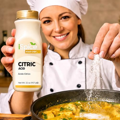 iSpice | Citric Acid | 32 oz | Bulk Size | Gourmet Spice | Kosher - size: 31.99 Ounce (Pack of 1)