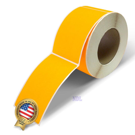 NextDayLabels 500 Rectangle Stickers (3" x 5") - Color Coding Labels Roll - Moving Labels for Boxes, Colored Inventory Stickers for Packing, Organizing, and Storage (Fluorescent Orange) - color: Fluorescent Orange