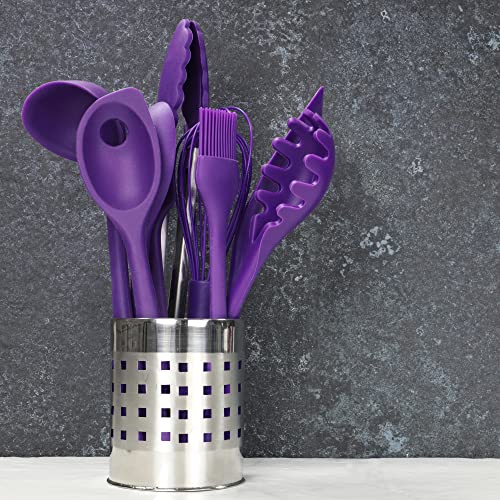 Chef Craft Premium Silicone Basting Brush, 10.25 inch, Purple - color: Purple
