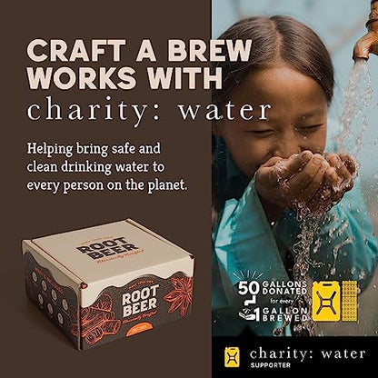 Craft A Brew - DIY Make Your Own Craft Root Beer - Complete Equipment and Supplies - Starter Home Brewing Kit - 1 Gallon - style: Root Beer Kit