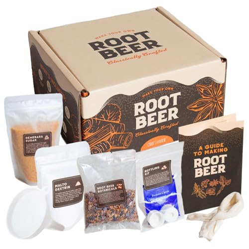 Craft A Brew - DIY Make Your Own Craft Root Beer - Complete Equipment and Supplies - Starter Home Brewing Kit - 1 Gallon - style: Root Beer Kit