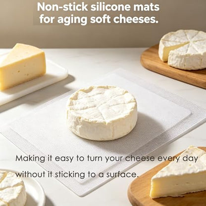 5pcs Cheese draining/ripening mat 8’’Cheese Drying Mats Cheesemaking equipment Cheese making at home (8'')