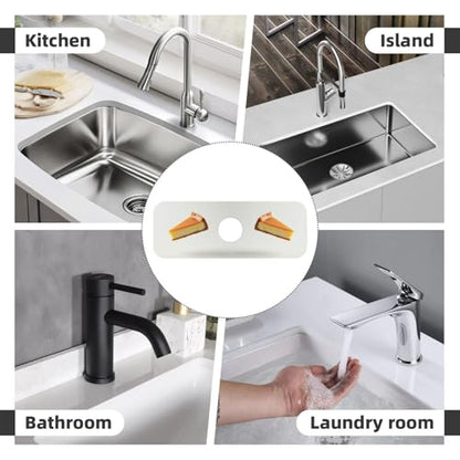 Sink Faucet Mat Cheesecake Kitchen Splash Guard Absorbent Bathroom Sink Mat Around Faucet 15" x 5.5" Drying Mats Stone Draining Mat