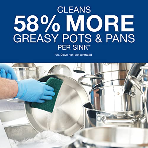 Dawn Professional Dishwashing Liquid Soap Detergent & Basic Medical Blue Nitrile Exam Gloves - Latex-Free & Powder-Free - NGPF-7003 (Case of 1,000), Large