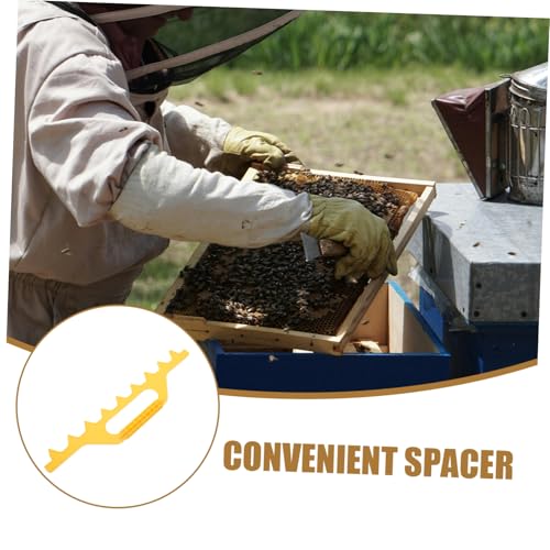KESYOO Beehive Frame Spacer Tool Lightweight Plastic Spacer for Accurate Hive Management Essential Beekeeping Equipment for Precise Frame Measurement and Easy Maintenance