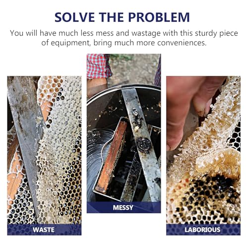 Uonlytech Stainless Steel Honeycomb Scraper and Uncapping Fork Beekeeping Tool for Hive Maintenance Sturdy Honey Uncapping Equipment for Beekeepers and Apiaries