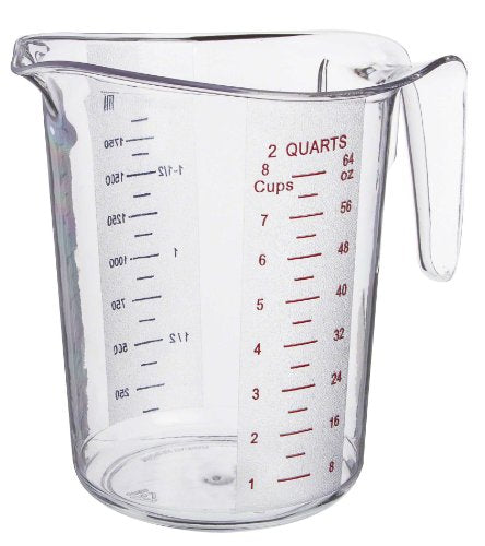2-Quart Plastic Measuring Cup - size: 2-Quart