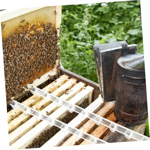 ORFOFE Honeycomb Plastic Spacers for Beehive 10pcs Frame Spacing Strip Bee Hive Frame Spacer Tool Abs