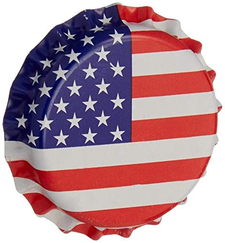 North Mountain Supply CC-AF-250 Beer Bottle Crown Caps - American Flag - Oxygen Barrier - 250 Count