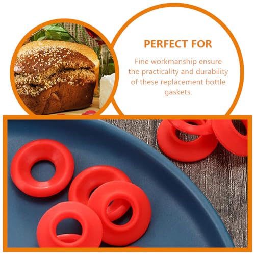 PRETYZOOM 12 Pack Swing Bottle Gaskets 0.98 in Replacement Seal Washers for Beer and Soda Bottles Home Brew Bottle Gaskets for Fermentation and Leak Proof Sealing