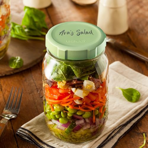 Premium Mason Jar Lids (8 Pack - Wide Mouth) - Heavy Duty, BPA Free Reusable Plastic Mason Jar Lids - Dry Canning Lid that fits Ball, Kerr & More - Leak Proof Lids … - size: 8 Wide