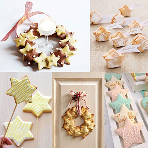 Stars Cookie Cutter, Pack of 5 - style: B-Star
