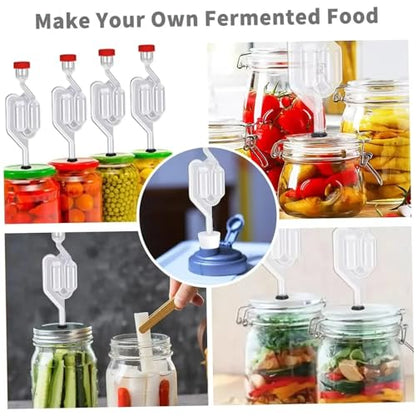NIDONE Airlocks for Fermenting, 3Pcs S-Shaped Bubble Airlock Set, Home Brewing Wine Beer Sauerkraut Pickles Tool with Rubber Stopper