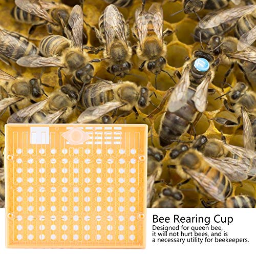 110pcs Beekeeping Queen Rearing Cup Kit, Plastic Queen Bee Rearing Box, Bee Breeding Set, Beekeeping Grafting Set