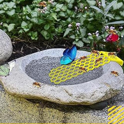 Bee Waterer Ladder,Beehive-Shaped Butterfly Watering Feeder,Bee Hydration Station | for Pool Courtyard Garden Pond Patio Lawn Porch Pathway Balcony - color: Yellow