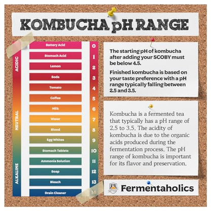 Fermentaholics Kombucha & Fermentation pH Test Strips – Instant Read pH Strips Dispenser for Brewing & Fermentation, pH Range 0–6 (pH Roll Dispenser) - size: pH Test Roll