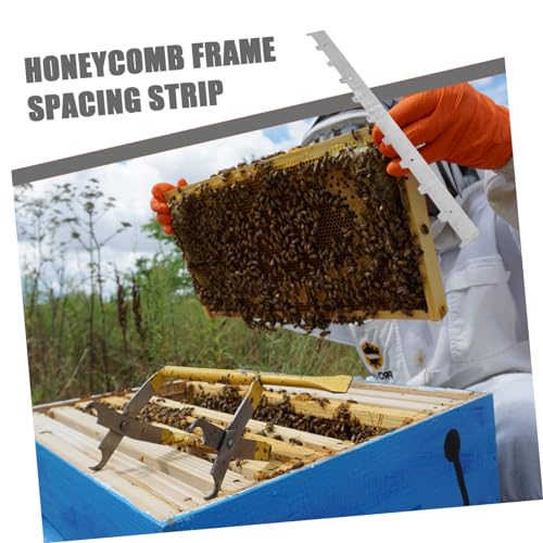 BESPORTBLE 2pcs Beehive Spacers for Frames Metal Frame Ends Essential Beekeeper Tool for Hive Management and Provides Stability