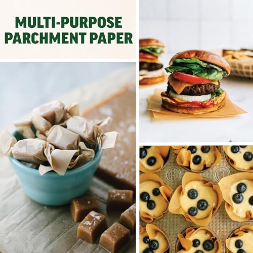 Zenlogy 4x4 Small Parchment Paper Squares (200 sheets) - Unbleached, Non-stick, Pre-cut Parchment Paper - Ideal for Candy Wrappers, Liner Paper, Freezing and Storing, Separating, and Diamond Painting - size: 4x4 - 200 Sheets