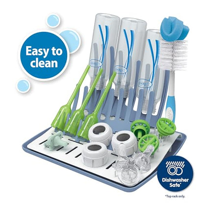 Dr. Brown's Folding Baby Bottle Drying Rack for Easy Storage - Dry Nipples, Pacifiers and Other Baby Essentials, BPA Free - color: Folding Drying Rack