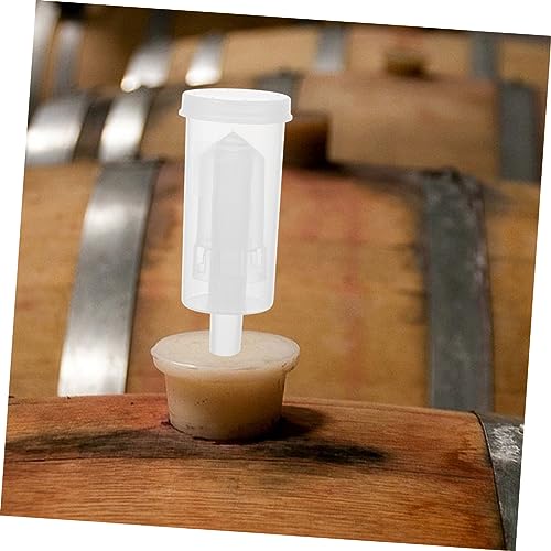 ABOOFAN Valve Wine Air Locks 3-piece Leak-proof Valves Plastic Wine Strainers Lids Kit 2pcs Supplies