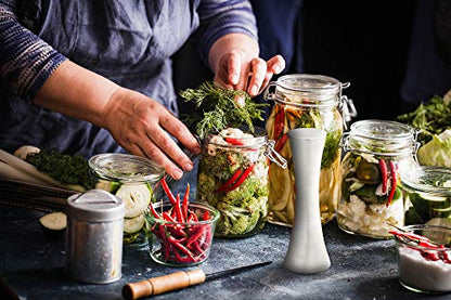 Farm to Table Stainless Steel Sauerkraut/Kimchee Pounder Tamper, 10" | Kraut Pounder | Sauerkraut Making Essential | Durable Stainless Steel Tamper | Canning & Fermenting Gadget | Tart Tamper