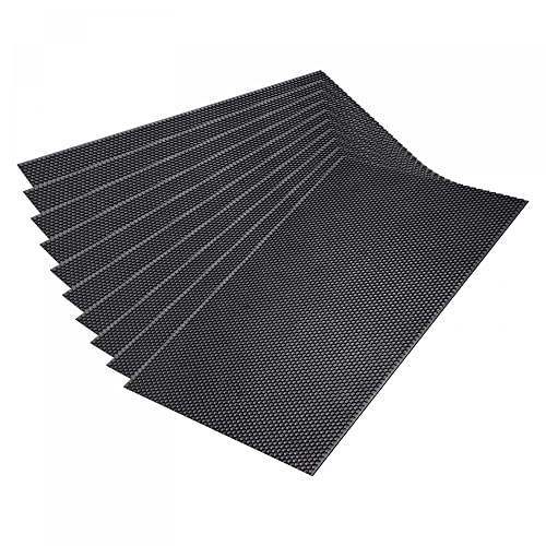 uxcell 10 Pcs Plastic Foundation for Bee Frames, Beehive Foundation Sheets, Honeycomb Sheet Foundation Beekeeping Tool, Black