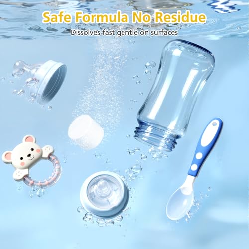 180 Detergent Soap Tablets For All Brands Baby Bottle Washers, Compatible with Baby Brezza Grownsy Momcozy Papablic Washer, Effective Cleaning & Gentle Formula, 3-Month Supply