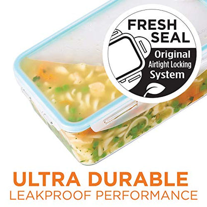 LOCK & LOCK Purely Better Tritan Container/Square Food Storage Bin, 20 Ounce, Clear - size: 20 Oz., style: Square