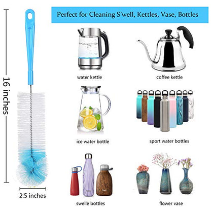 ALINK Bottle Cleaning Brush Set for Long Narrow Neck Bottles