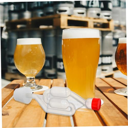 3sets S-shape Stopper for Homebrew Fermentation Silicone Pp Materials Brewing Beer Fermentation Non-bpa Easy Install