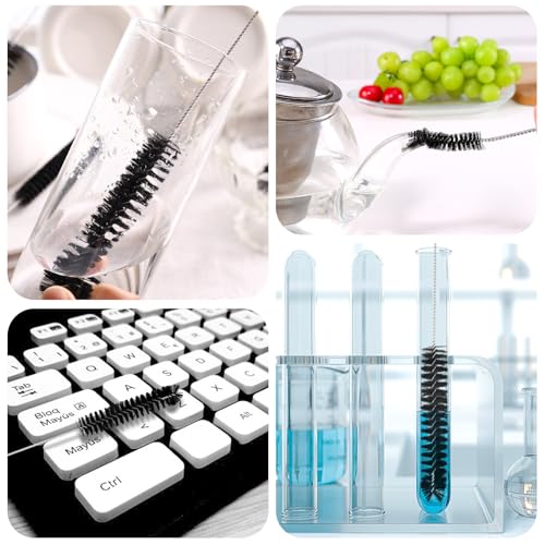 LOVEINUSA Straw Cleaner Brush, 14PCS 8.3 Inch Nylon Tube Brush Set, Bottle Cleaning Brushes for Sippy Cup, Tumbler, Water Bottle, Tight Spaces - color: 14pcs