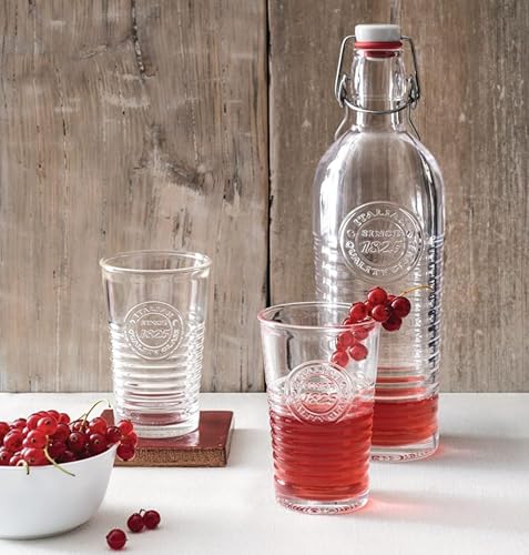 Bormioli Rocco Officina 1825 Swing Top Bottle - Clear, Set of 2