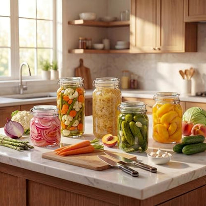 78oz - 3 Pack Square Glass Jars with Airtight Lid, Wide Mouth Mason Jars with Clamp Lids, Air Tight Glass Canisters, Best Food Storage Containers for Flour, Sugar, Cereal, Pasta, Rice, Coffee, Spice - color: Square-78OZ Set-3 Pack