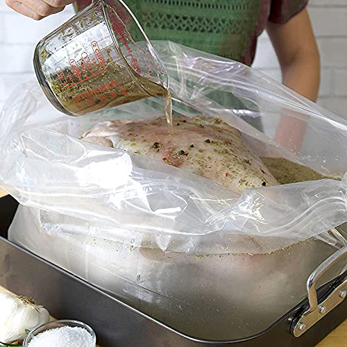 Brine Bags for Turkey, 26"×22", 2 Pack, Holds up 35lb, Thicker Brining Bags with 2 Cotton Strings, Extra Large Brining Bag Fits for Turkey, Chicken, Beef, Fish, Lamb, Pork …