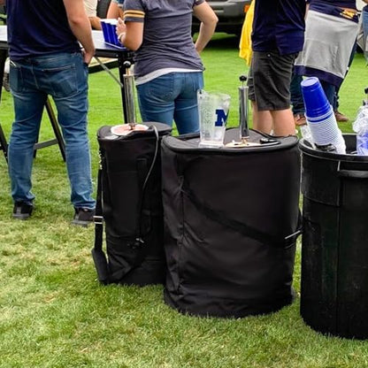 Keg Cooler for Home Brew, Beer Cooler Compatible with New 5 Gallon Ball Lock Keg and New 5 Gallon Keg Corny Keg,600D Oxford Cloth Add Cotton、Aluminum foil Layer、Waterproof Inner Iiner