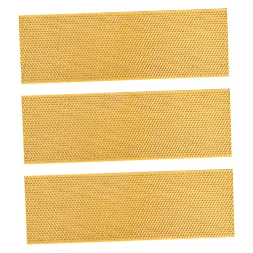 SUPVOX 3pcs Plastic Deep Hive Foundation for Beekeeping Orange Bee Nest Base Smooth Surface Reliable Plastic Material for Increased Honey Production