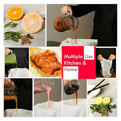 Pure Source India Muslin Cloth for Kitchen Unbleached Cotton for Straining Food Grade Bpa Free Chapati Roti Wrapping Fabric Momos Idli Steaming 1 x 1.2 Meter White - size: 1 x 1.2 Meter