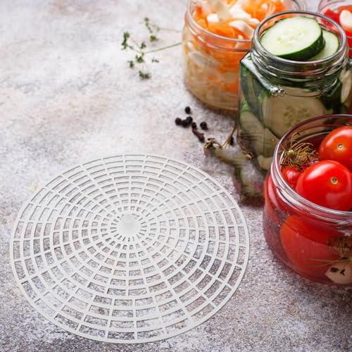 2pcs Plastic Pickling Mesh Plate: 12" Vegetable Fermentation Press for Canning Jars - Fermenting Tamper Tool for Kimchi Sauerkraut Pickled Chili - size: 30.00X30.00X1.50CM